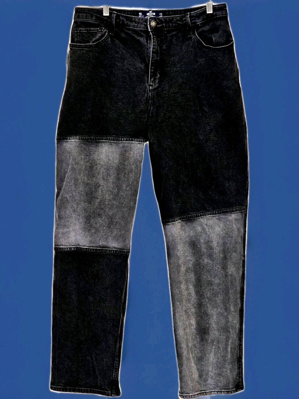 Hollister Ultra High Rise Dad Jeans Women's 15L Vintage Stretch 32x30 Black Grey